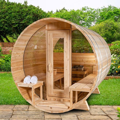 Dundalk LeisureCraft CT Serenity MP Electric Sauna Barrel - Sauna Sanctuary