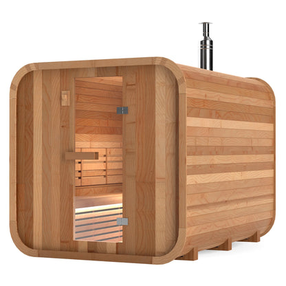 Calore Health and Wellness Black Cedar Sauna Cabin