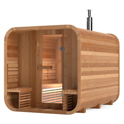 Calore Health and Wellness Black Cedar Sauna Cabin