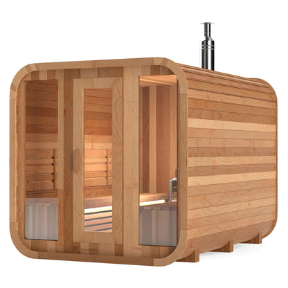 Calore Health and Wellness Black Cedar Sauna Cabin