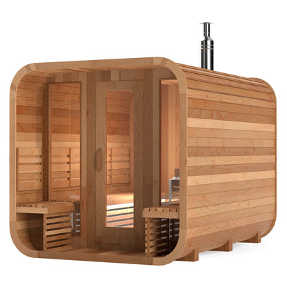 Calore Health and Wellness Black Cedar Sauna Cabin