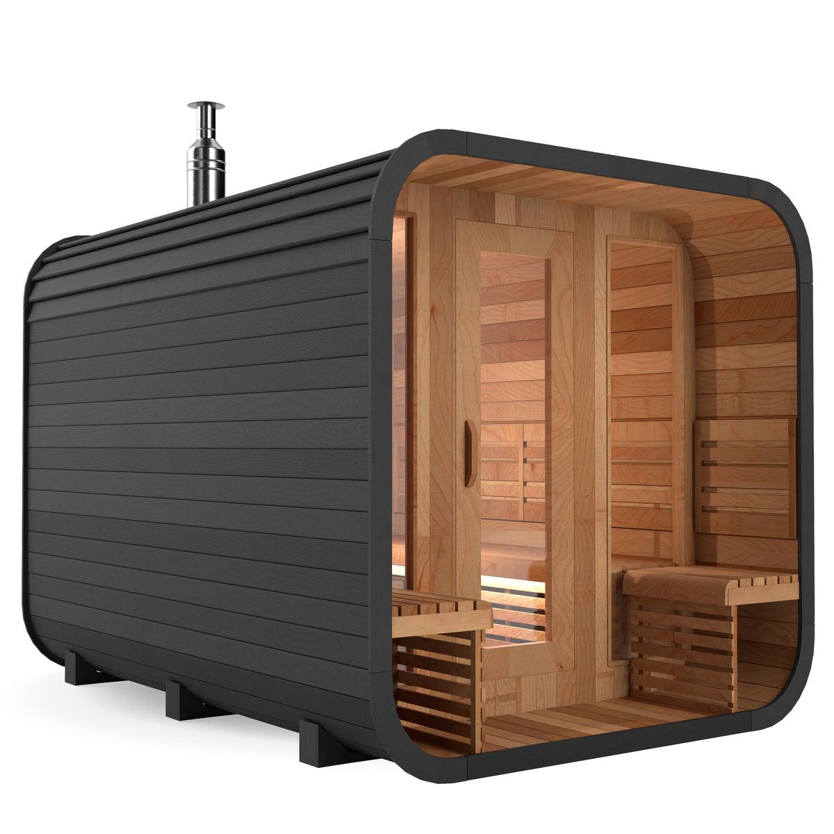 Calore Health and Wellness Black Cedar Sauna Cabin - Sauna Sanctuary