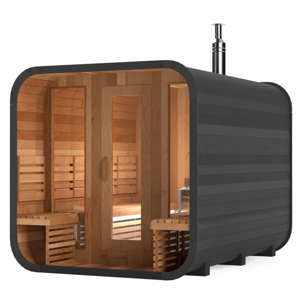 Calore Health and Wellness Black Cedar Sauna Cabin - Sauna Sanctuary